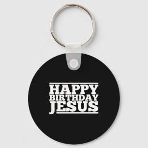 Birthday Jesus Christmas Keychain