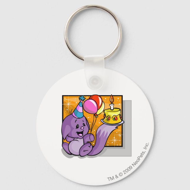 Birthday Kacheek Keychain (Front)