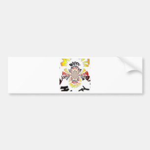 Birthday Kaleidoscope Art Print Bumper Sticker