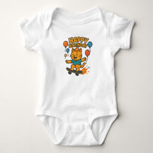 Birthday KATO – Fun Skater Cat Birthday Shirt for 
