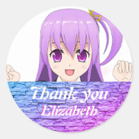 Birthday kawaii anime japanese style thank you