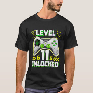 Birthday Kid 11 Years Old Video Game Controller 11 T-Shirt