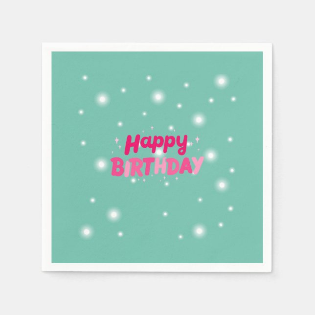 Birthday kids napkin (Front)