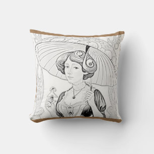 birthday kids party cool colour paint your own throw pillow
