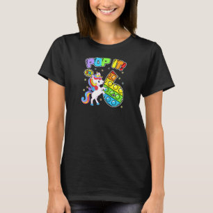 Birthday Kids Pop It I'm 6 Years Old 6th Birthday T-Shirt