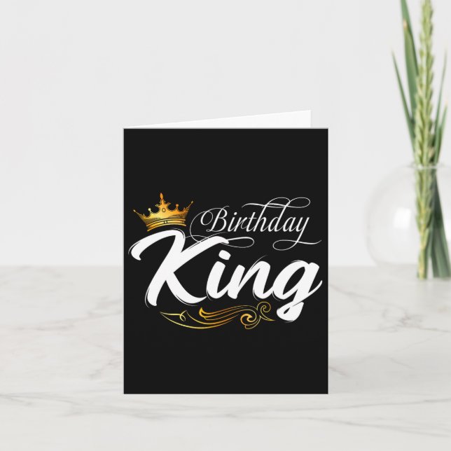 Birthday King Dad Daddy Father Fathers Day  Card (Front)