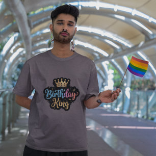  Birthday King Glitter Crown Mens' T-Shirt