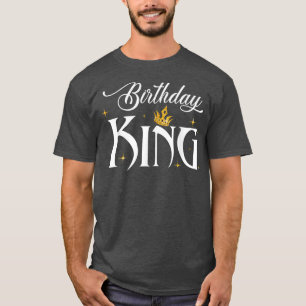 Birthday King Gold Crown For Boys And Men T-Shirt