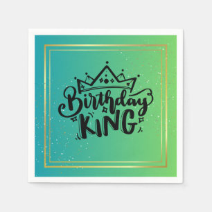 Birthday King Paper Napkins