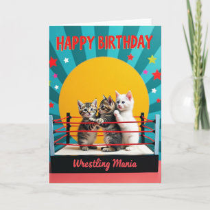 Birthday Kitten Mania Card