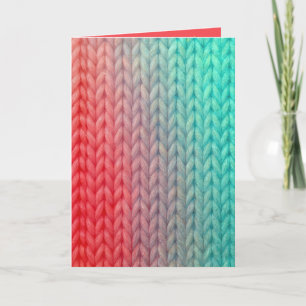 Birthday Knitting Stitches Card