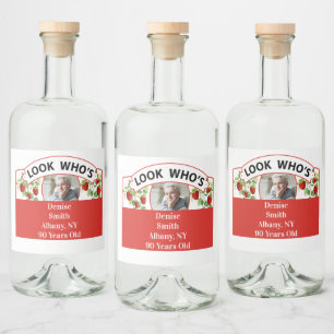 Birthday Label Set- Text & Image Can Be Changed