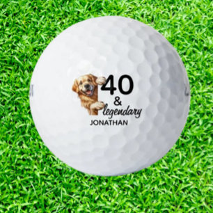 Birthday Labrador gift Golf Balls
