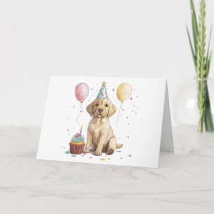 Birthday Labrador Retriever Dogs Card