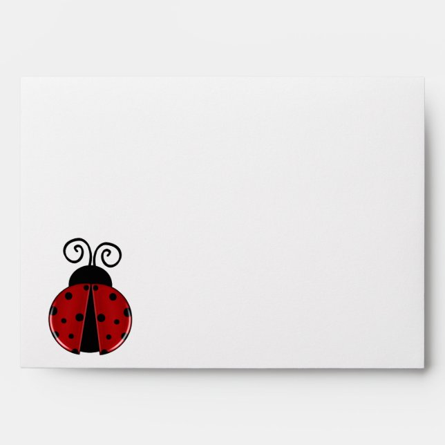 Birthday Lady Bug Envelope (Front)
