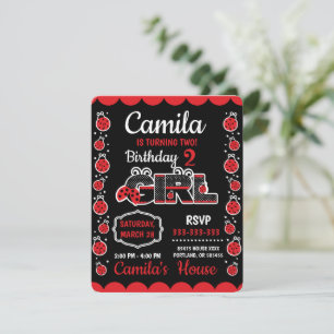 Birthday Ladybug design Invitati invitation