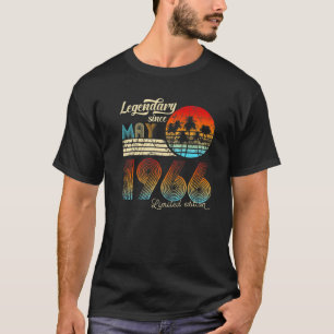 Birthday Legendary Since May 1966 Gift T-Shirt