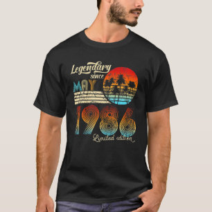 Birthday Legendary Since May 1986 Gift T-Shirt