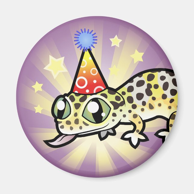 Birthday Leopard Gecko Magnet (Front)