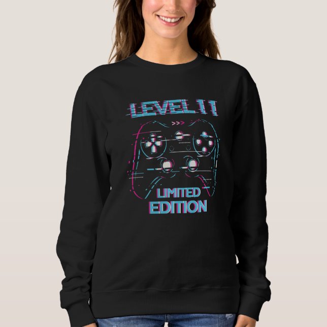 Birthday Level 11 Years  Gaming  Used Sweatshirt (Front)