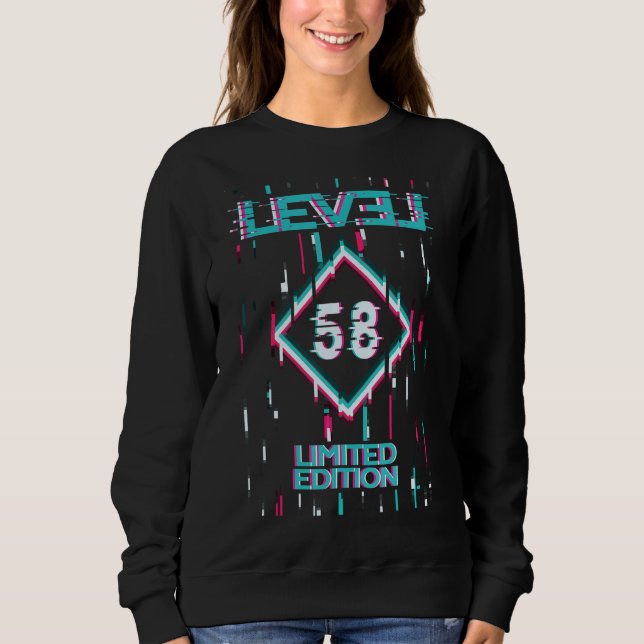 Birthday Level 58 Years  Gaming  Used Sweatshirt (Front)