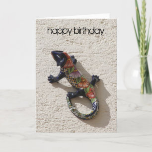 birthday lizard card