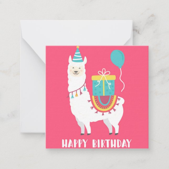 Birthday Llama Card (Front)