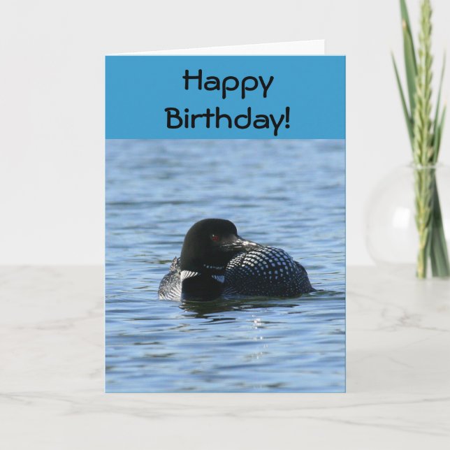 Birthday Loon Greeting Card (Front)