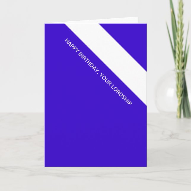 birthday lordship card (Front)