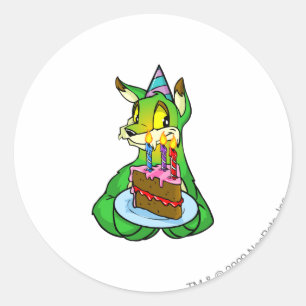 Birthday Lupe Classic Round Sticker