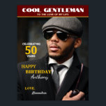 Birthday Magazine Photo Cover Personalize Poster<br><div class="desc">Birthday Magazine Photo Cover Personalize Poster is a modern,  unique and personal gift to give to that special person in your life. It looks similar to a magazine cover.  Personalize it with your photo and information. It can be personalize for any age.</div>
