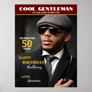 Birthday Magazine Photo Cover Personalize Poster