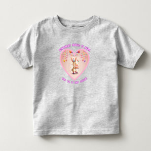 Birthday Magic: Bunny on Roller Skates Toddler T-shirt