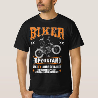 Birthday Man Biker Gift Motorcycle Age Year T-Shirt