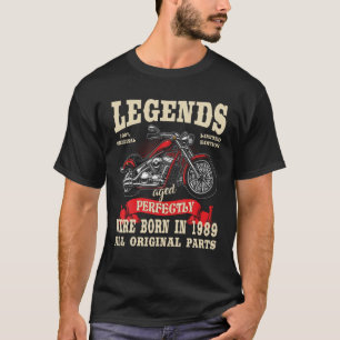 Birthday Man Biker Gift Motorcycle Chopper 1989 T  T-Shirt