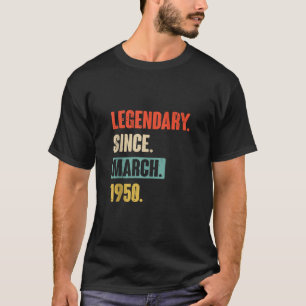 Birthday March 73Rd Decoration 73 Years Old Vintag T-Shirt