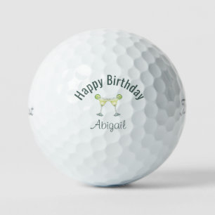 Birthday Margarita Toast Custom Titleist Pro V1 Golf Balls