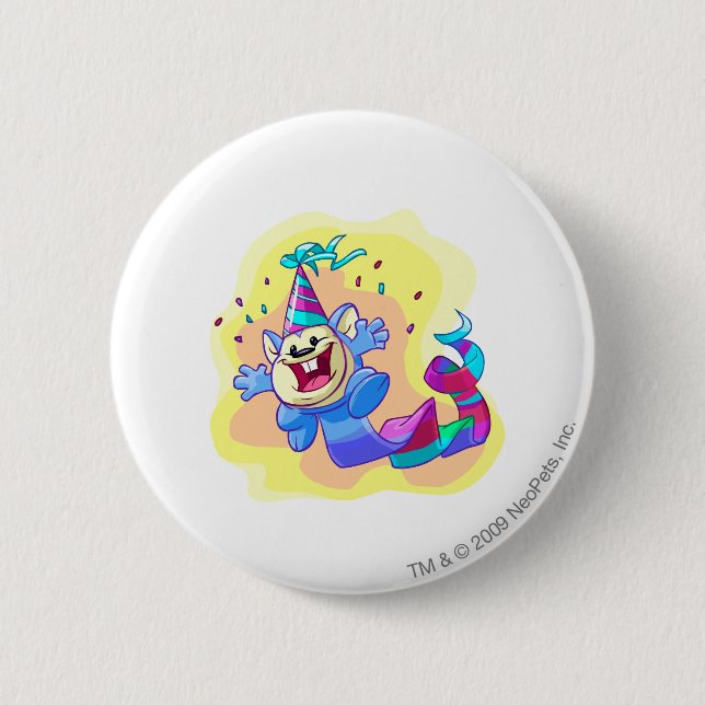 Birthday Meerca 2 Inch Round Button (Front)