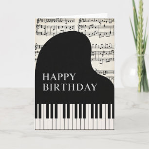 Birthday Melody Piano Card