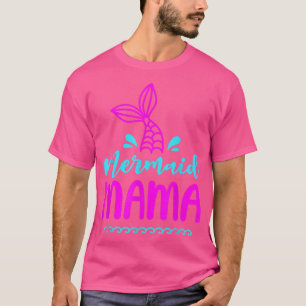 Birthday Mermaid Mama Matching Family for Mom Beac T-Shirt