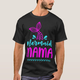 Birthday Mermaid Mama Matching Family for Mom Beac T-Shirt
