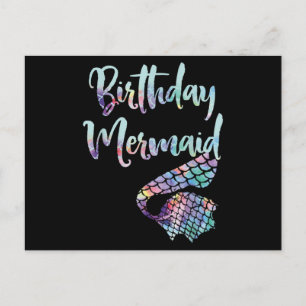 Birthday Mermaid Postcard