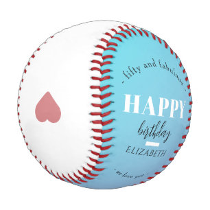 Birthday Minimalist design in pastel colours Baseball