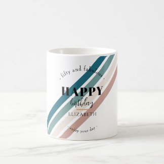 Birthday Minimalist design in pastel colours Coffee Mug
