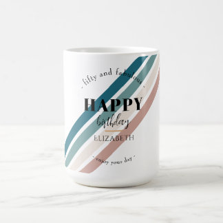 Birthday Minimalist design in pastel colours Coffee Mug