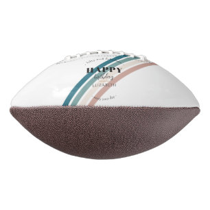 Birthday Minimalist design in pastel colours Football