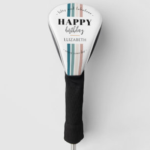 Birthday Minimalist design in pastel colours Golf Head Cover