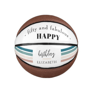 Birthday Minimalist design in pastel colours Mini Basketball