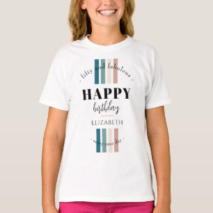 Birthday Minimalist design in pastel colours T-Shirt