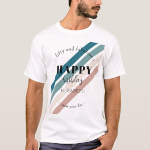 Birthday Minimalist design in pastel colours T-Shirt